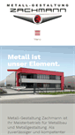Mobile Screenshot of metallgestaltung-zachmann.de